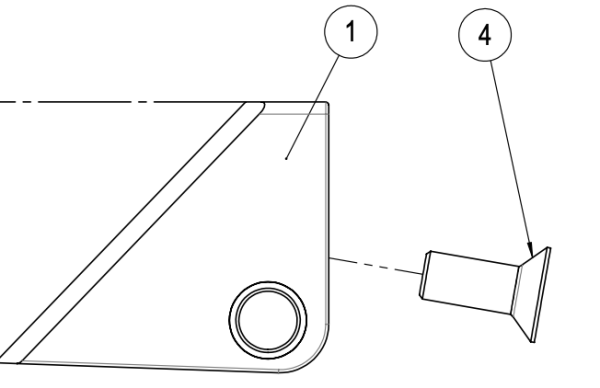 Asennusvaihe 1 – peräadapterin kiinnitys